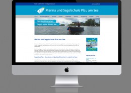 Webservice Plau hat die Website der Marina und Segelschule Plau am See auf Basis von WordPress umgesetzt.